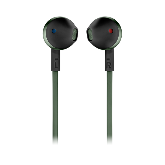 JBL Tune 205BT - Green - Wireless Earbud headphones - Front