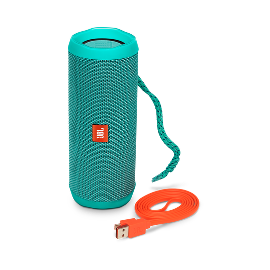 JBL Flip 4 - Teal - A full-featured waterproof portable Bluetooth speaker with surprisingly powerful sound. - Detailshot 1