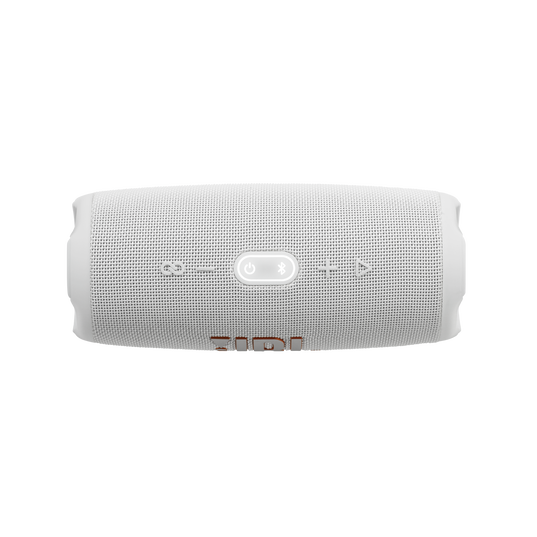 JBL Charge 5 - White - Portable Waterproof Speaker with Powerbank - Top