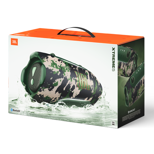 JBL Xtreme 5 - Squad - Portable waterproof speaker with massive legendary JBL sound, ambient edge lighting, and a convenient shoulder strap - Detailshot 15