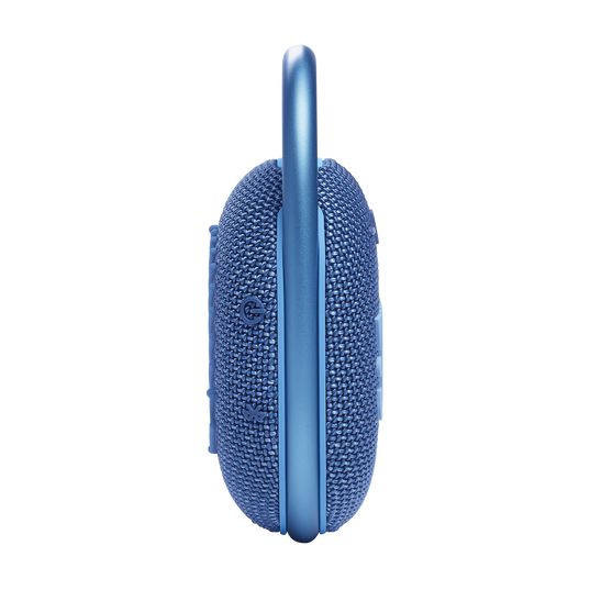 JBL Clip 4 Eco - Blue - Ultra-portable Waterproof Speaker - Left