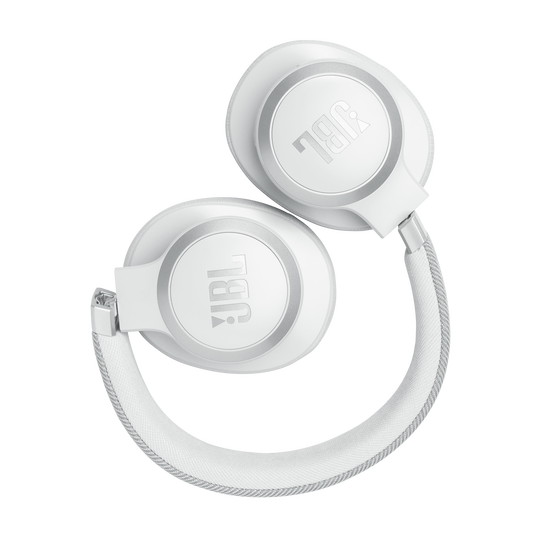 JBL Live 770NC - White - Wireless Over-Ear Headphones with True Adaptive Noise Cancelling - Detailshot 5