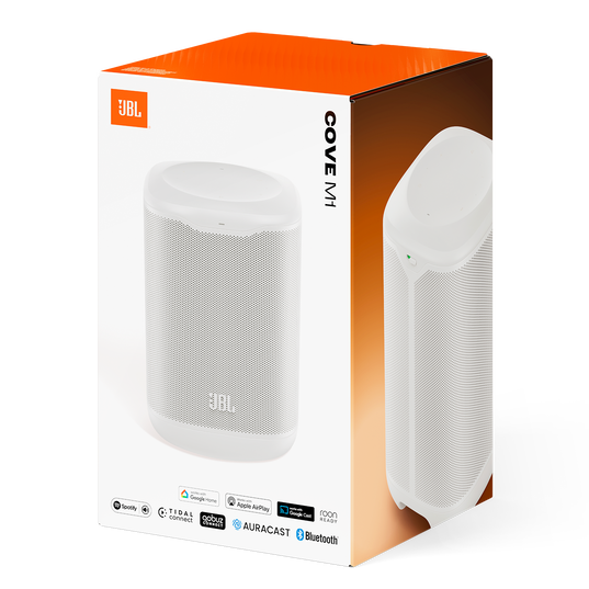 JBL Cove M1 - White - Compact Wi-Fi home speaker - Detailshot 9