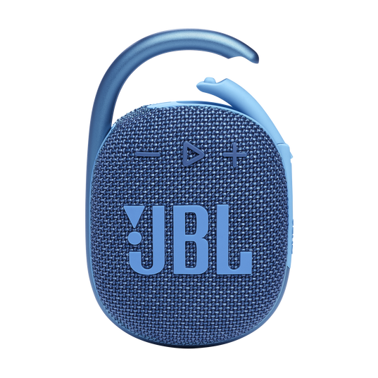 JBL Clip 4 Eco - Blue - Ultra-portable Waterproof Speaker - Front
