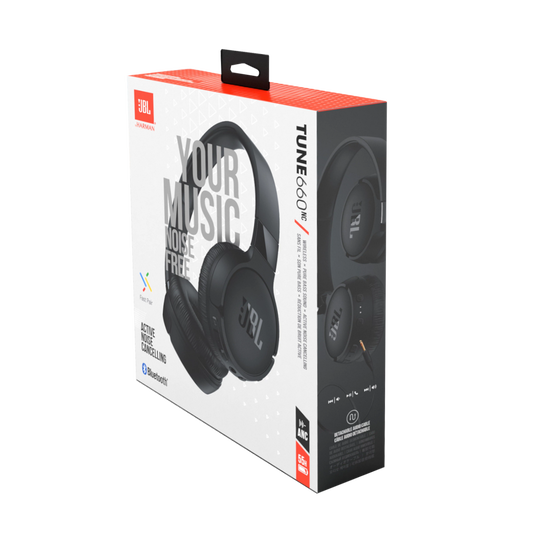 JBL Tune 660NC On Ear Active Noise Cancelling Wireless Bluetooth Headphone  - Black; Up to 44 Hours of Battery Life; Built-in - Micro Center