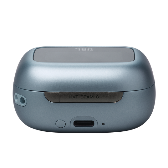 JBL Live Beam 3 - Blue - True wireless noise-cancelling closed-stick earbuds - Detailshot 4