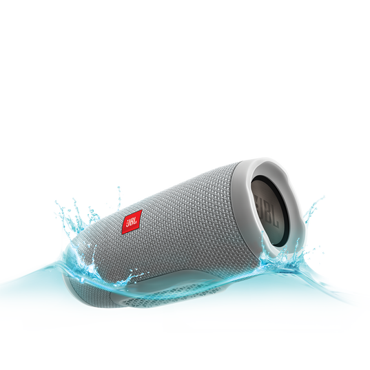 JBL Charge 3 - Grey - Full-featured waterproof portable speaker with high-capacity battery to charge your devices - Hero