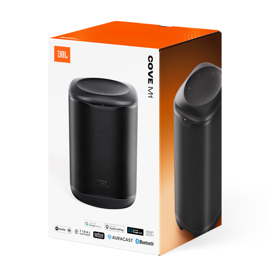 JBL Cove M1 - Black - Compact Wi-Fi home speaker - Detailshot 9