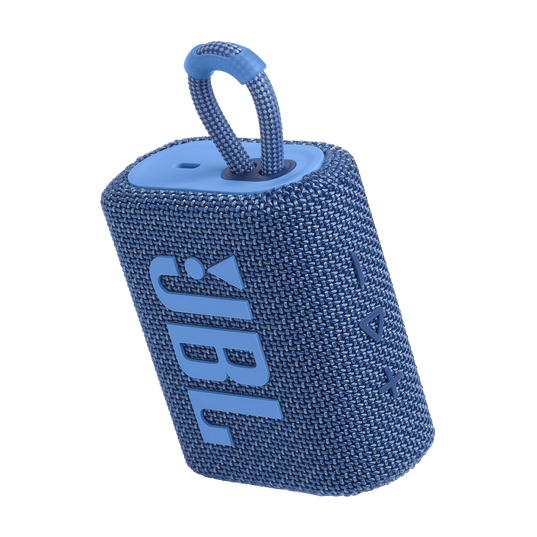JBL Go 3 Eco - Blue - Ultra-portable Waterproof Speaker - Detailshot 2