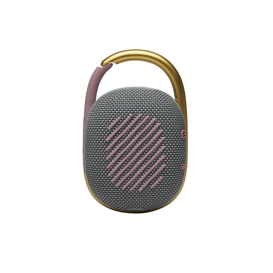 JBL Clip 4 - Grey - Ultra-portable Waterproof Speaker - Back