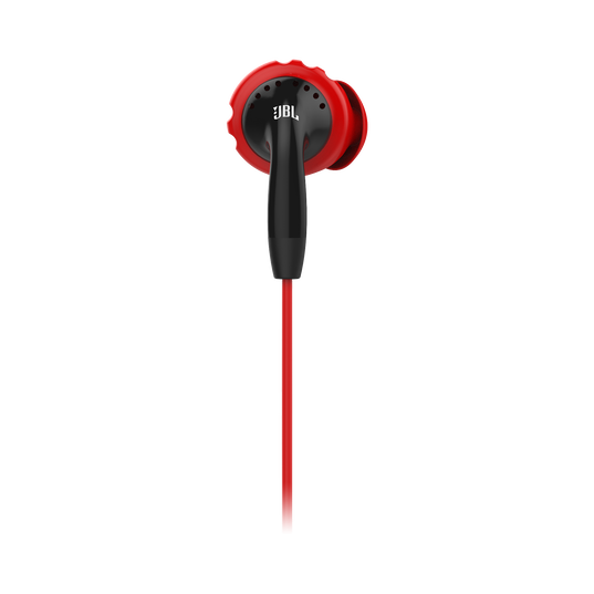 JBL Inspire 100 - Black / Red - In-ear, sport headphones with Twistlock™ Technology. - Detailshot 2