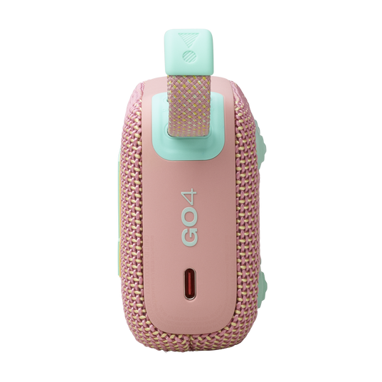 JBL Go 4 - Pink - Ultra-Portable Bluetooth Speaker - Left