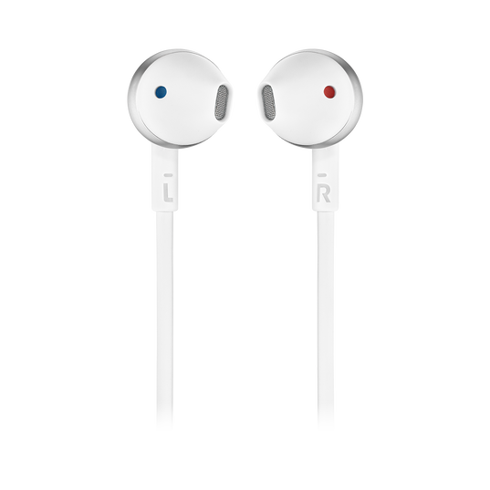JBL Tune 205BT - Silver - Wireless Earbud headphones - Front