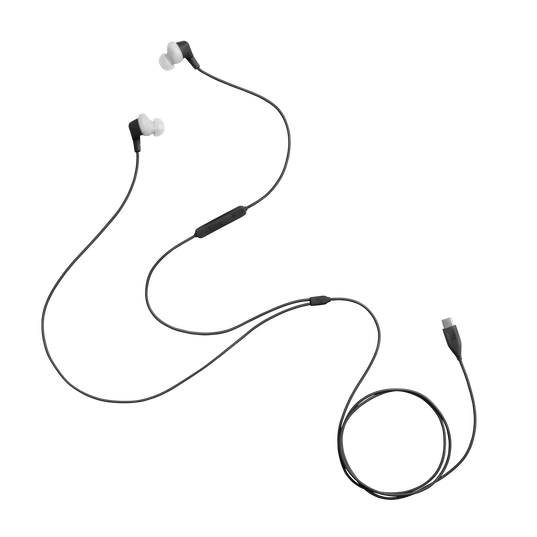 JBL Endurance Run 3 USB-C - Black / Gray - USB-C Wired Sport Headphones - Detailshot 3