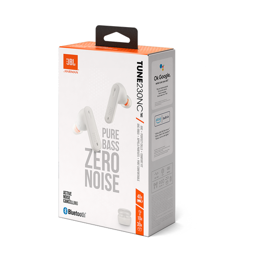 JBL Pure Bass Zero Noise 230NC - Ecouteurs Sans Fil Bluetooth Mains libres  40Hrs