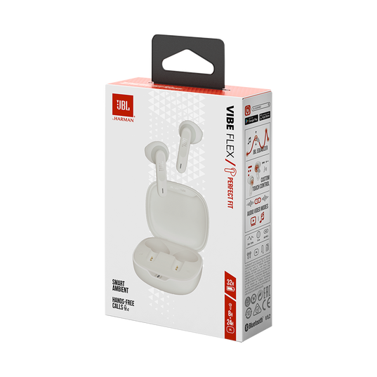 JBL Vibe Flex - White - True wireless earbuds - Detailshot 15