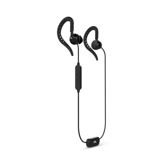 JBL Focus 500 - Black - In-Ear Wireless Sport Headphones - Hero