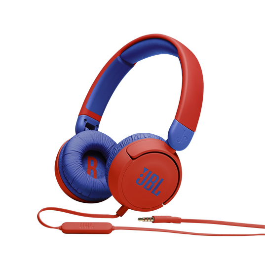 JBL JR310 Wired On-Ear Kids Headphones Mic Red
