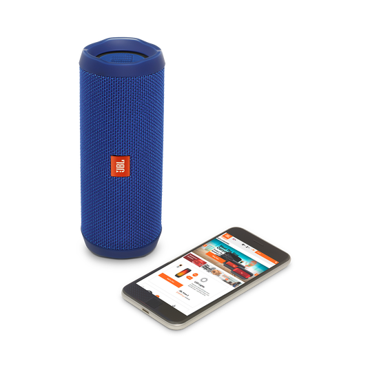 JBL Flip 4 - Blue - A full-featured waterproof portable Bluetooth speaker with surprisingly powerful sound. - Detailshot 2