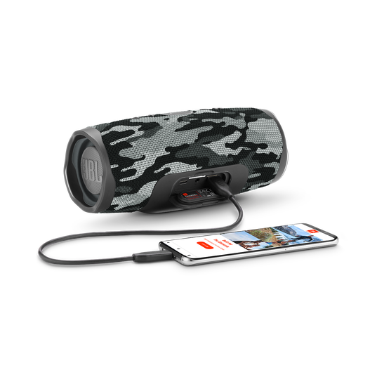 JBL Charge 4 - Black/White Camouflage - Portable Bluetooth speaker - Detailshot 4