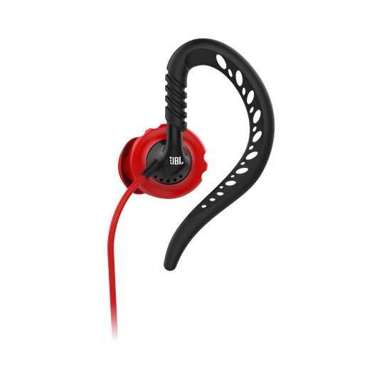JBL Focus 100 - Black / Red - Behind-the-ear, sport headphones with Twistlock™ Technology - Detailshot 3