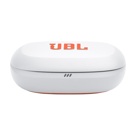 JBL Endurance Peak 4 - White / Orange - True Wireless Noise Cancelling Sport Earbuds - Top