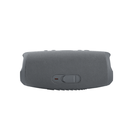 JBL Charge 5 - Grey - Portable Waterproof Speaker with Powerbank - Back
