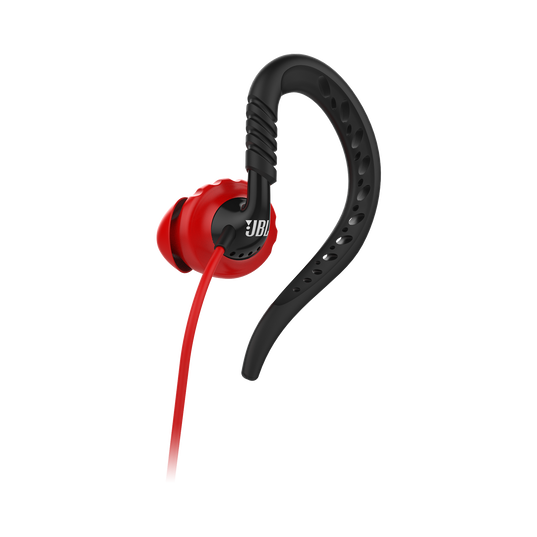 JBL Focus 100 - Black / Red - Behind-the-ear, sport headphones with Twistlock™ Technology - Detailshot 4