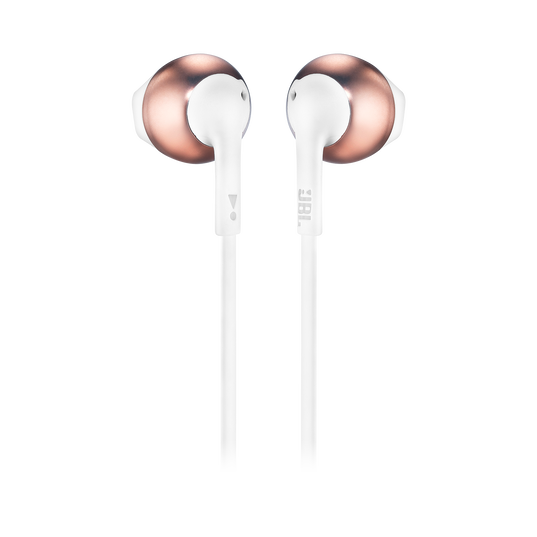 JBL Tune 205BT - Rose Gold - Wireless Earbud headphones - Back