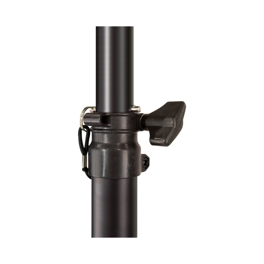 JBL Tripod Stand (Manual Assist) - Black - Aluminum Tripod Speaker Stand with Secure Locking Pin and 150 lbs Load Capacity - Detailshot 3