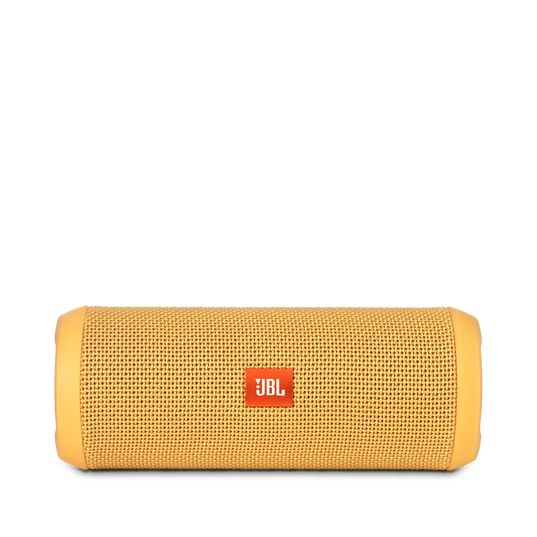 JBL Flip 3 - Yellow - Splashproof portable Bluetooth speaker with powerful sound and speakerphone technology - Front