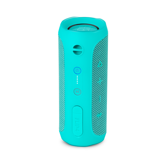 JBL Flip 4 - Teal - A full-featured waterproof portable Bluetooth speaker with surprisingly powerful sound. - Back