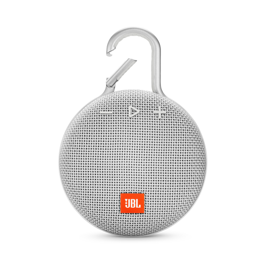 JBL Clip 3 - Steel White - Portable Bluetooth® speaker - Front