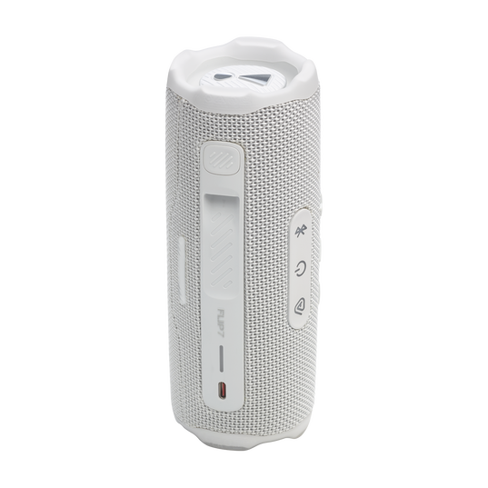 JBL Flip 7 - White - Portable waterproof and drop-proof  speaker - Back