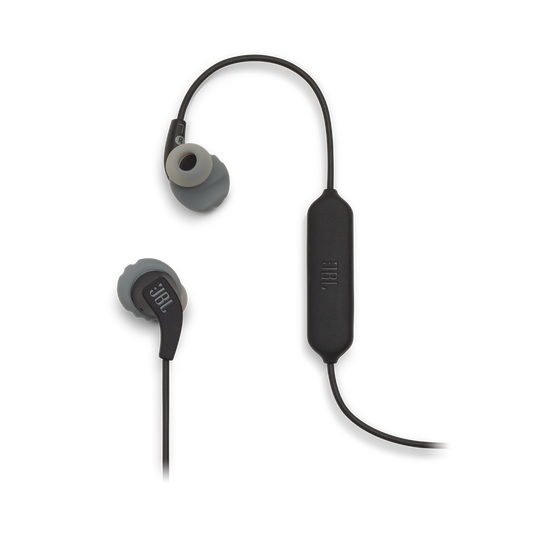 JBL Endurance RUNBT - Black - Sweatproof Wireless In-Ear Sport Headphones - Detailshot 1