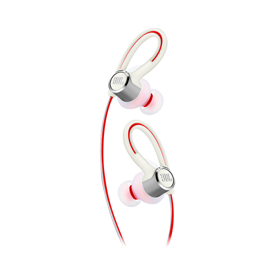 JBL Reflect Contour 2 - White - Secure fit Wireless Sport Headphones - Detailshot 1