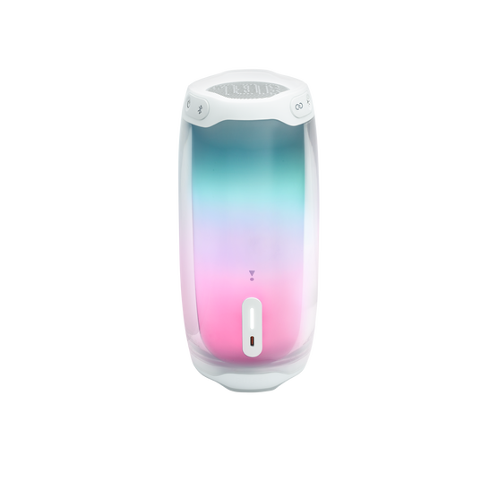 JBL Pulse 4 - White - Portable Bluetooth Speaker - Back