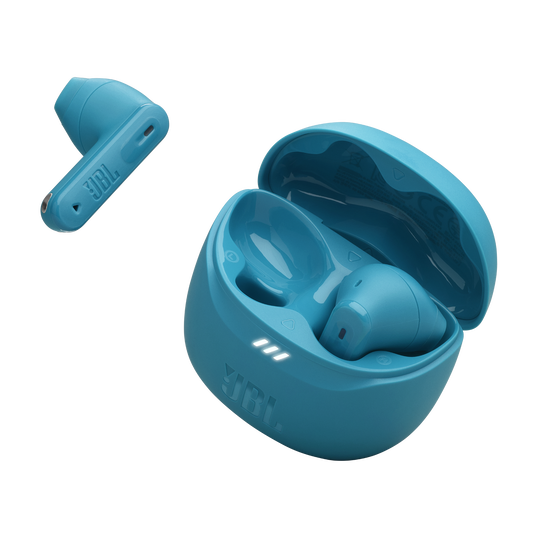 JBL Tune Flex 2 - Turquoise - True Wireless Noise Cancelling Earbuds - Detailshot 2