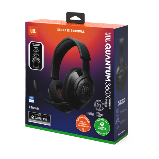 JBL Quantum 360X Wireless - Black - Wireless over-ear gaming headset with detachable boom mic - Detailshot 15