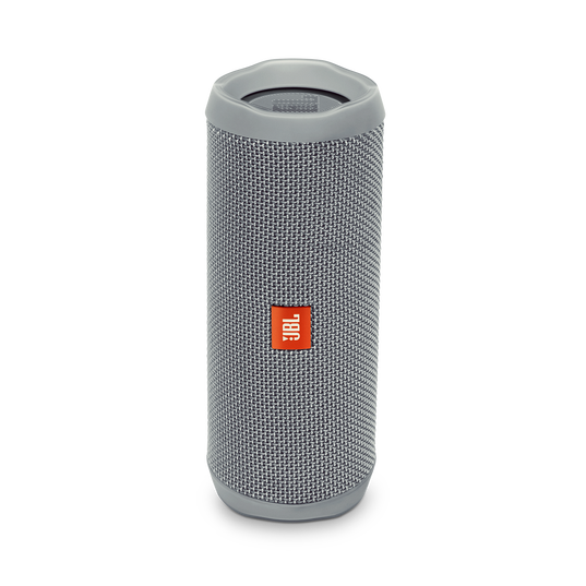 JBL Flip 4 - Grey - A full-featured waterproof portable Bluetooth speaker with surprisingly powerful sound. - Hero