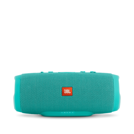 JBL Charge 3 - Teal - Full-featured waterproof portable speaker with high-capacity battery to charge your devices - Front