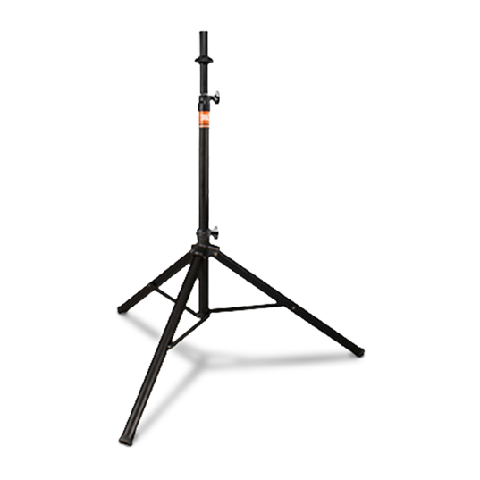 JBL Tripod Stand (Manual Assist) - Black - Aluminum Tripod Speaker Stand with Secure Locking Pin and 150 lbs Load Capacity - Hero