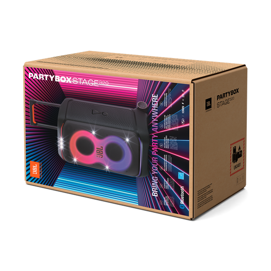 JBL PartyBox Stage 320 | Portable party speaker with wheels