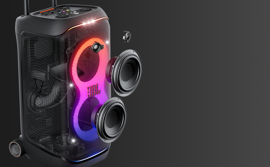 JBL PartyBox Stage 320 Bluetoothスピーカー JBL PartyBox Stage 320 | Portable party speaker with wheels