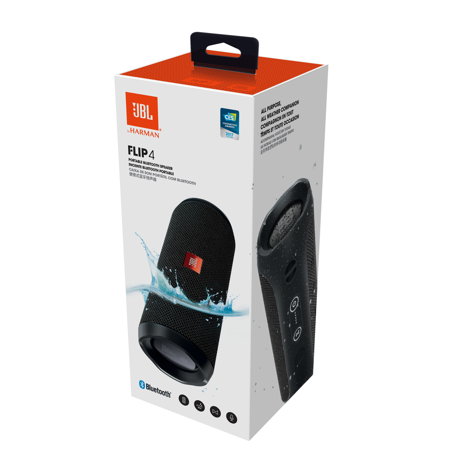 JBL Flip 4 Une enceinte Bluetooth portable étanche, dotée de toutes