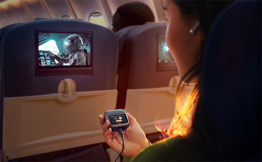 Use the Smart Charging Case&trade; for everywhere entertainment